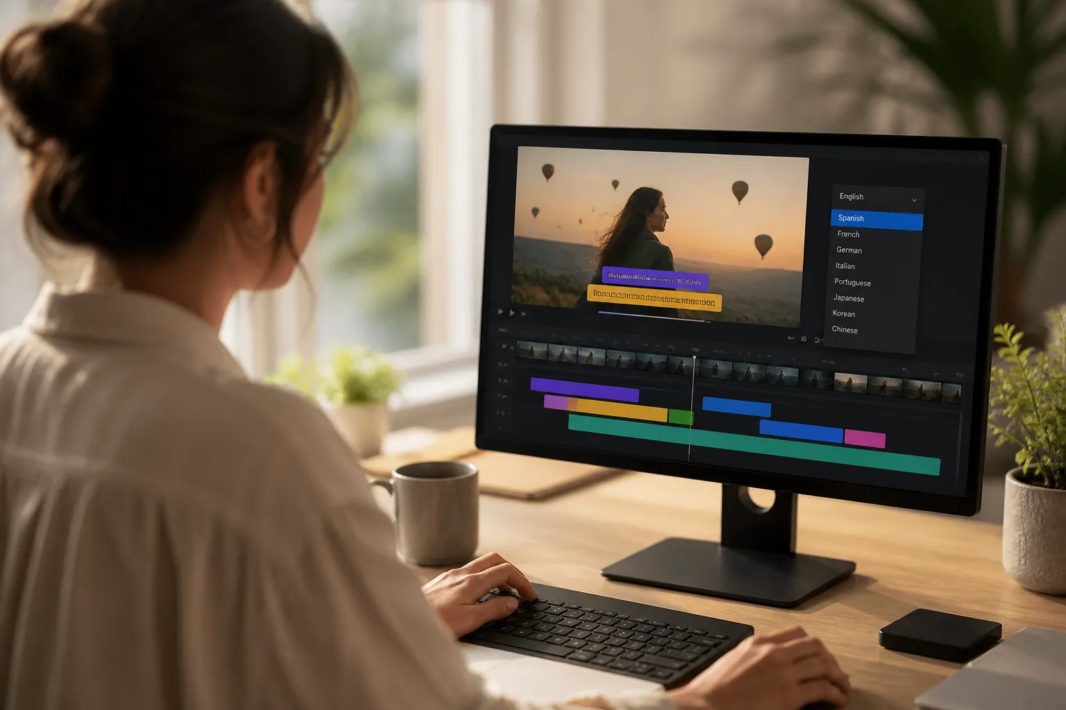 Translate and style subtitles online fast. Auto-translate, keep fonts and animations, and export burned-in captions that fit every social feed, ready to post.