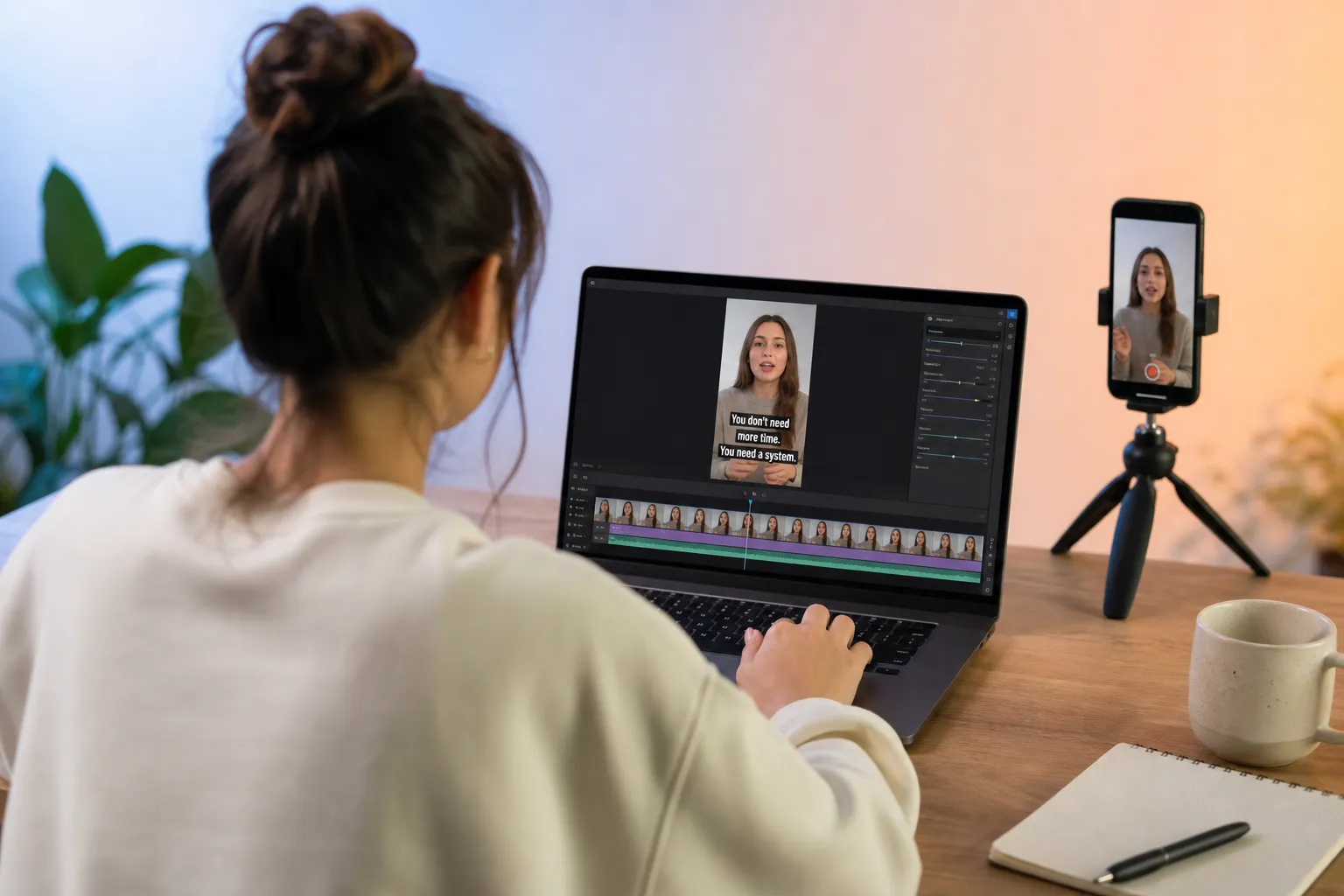 Auto captions for TikTok and YouTube that stay readable and on beat. Capture clean audio, generate, edit, style, burn in, and export crisp vertical videos.