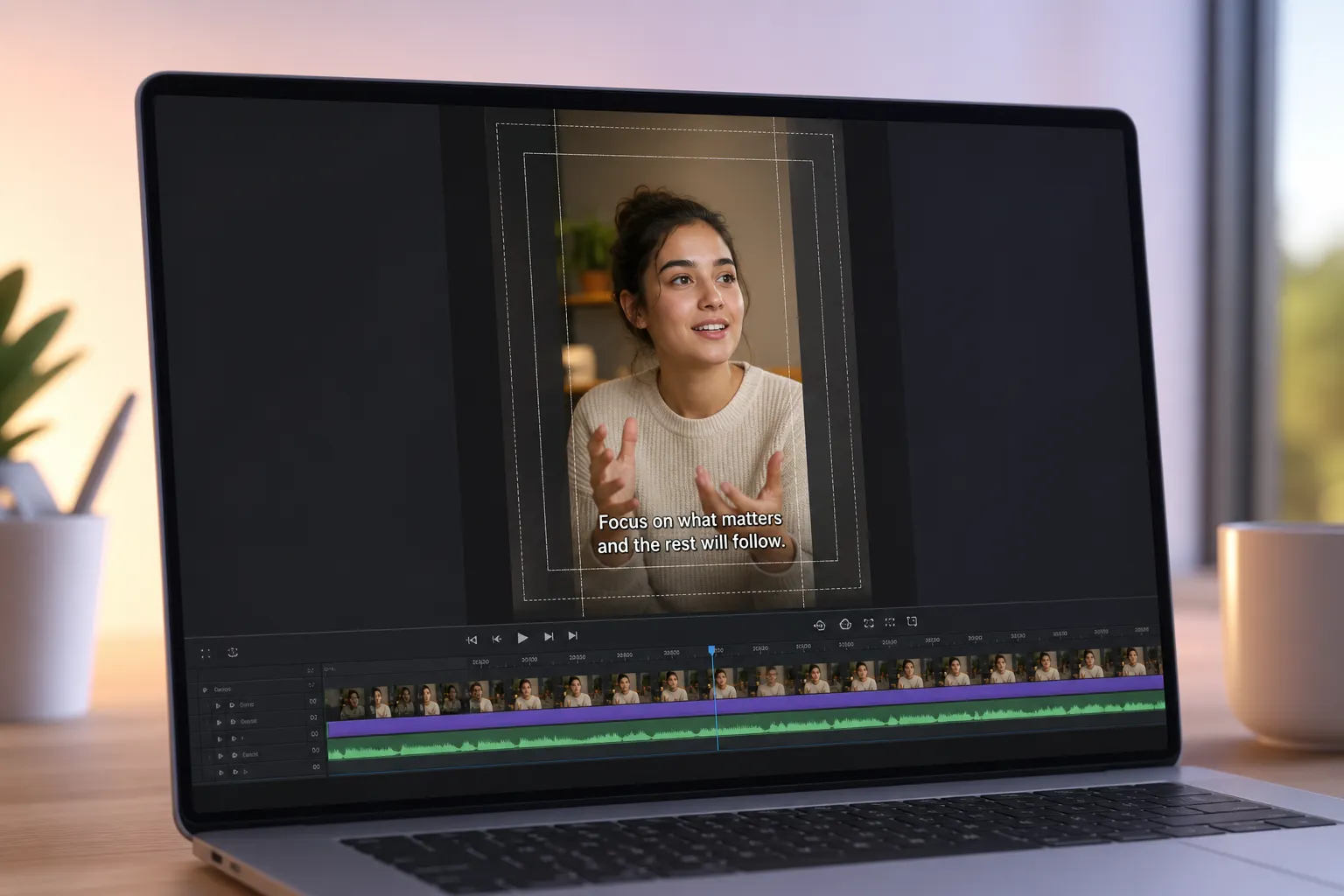 Step-by-step guide to burn crisp captions, set safe areas, pick codecs and bitrates, and export MP4s that stay sharp for TikTok, YouTube, and Reels, plus fast QA.